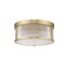 Z-Lite Carnaby Flush Mount, 4-Light, 18 In.W x 8.25 In.H, Modern Gold/Clear Ribbed 7504FR18-MGLD - alternate 8